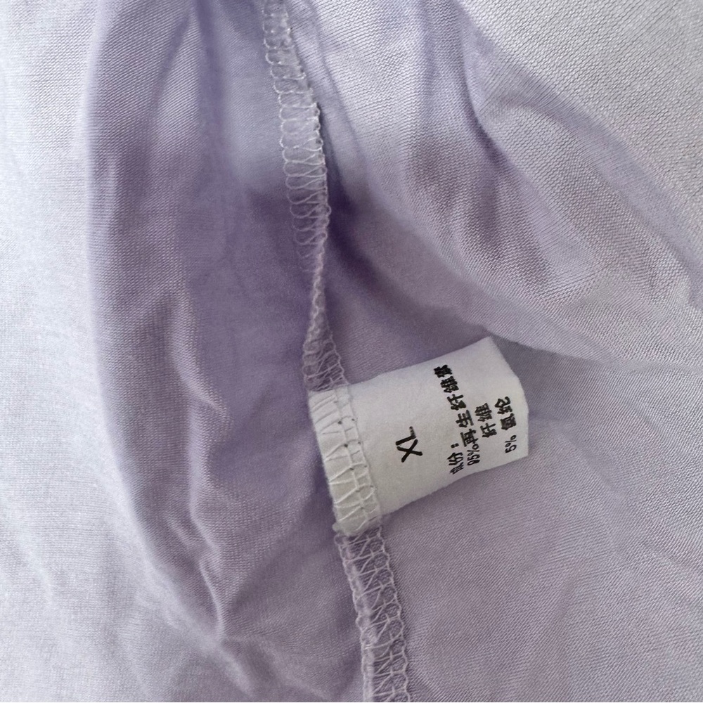 Cardigan lilac long sleeve button up ruffle frilly hem trim soft cozy comfy cute - Picture 6 of 8